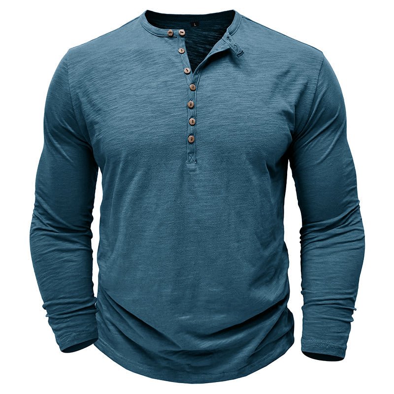 Axel | Men’s Long Sleeve Henley Shirt