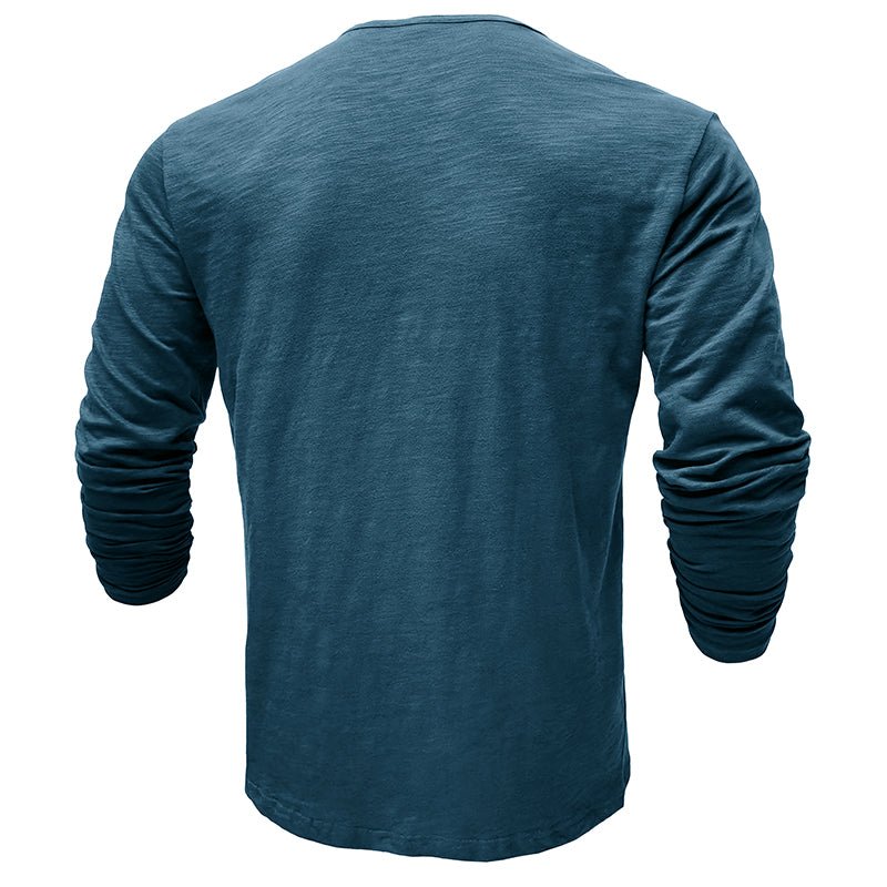 Axel | Men’s Long Sleeve Henley Shirt