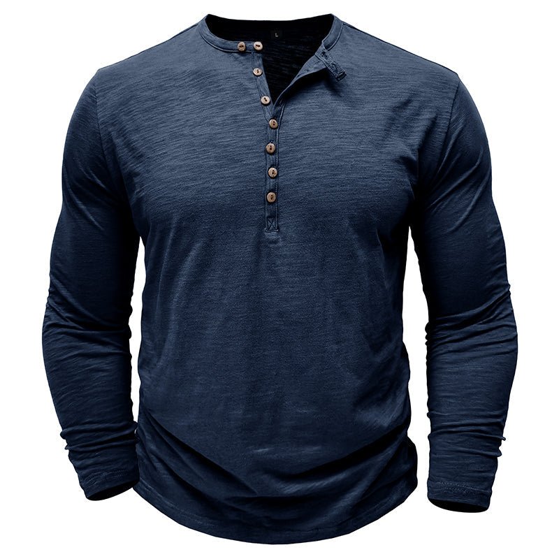 Axel | Men’s Long Sleeve Henley Shirt