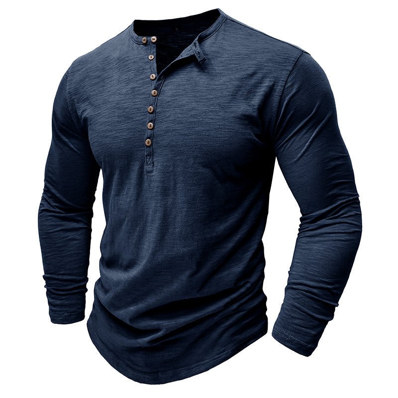 Axel | Men’s Long Sleeve Henley Shirt