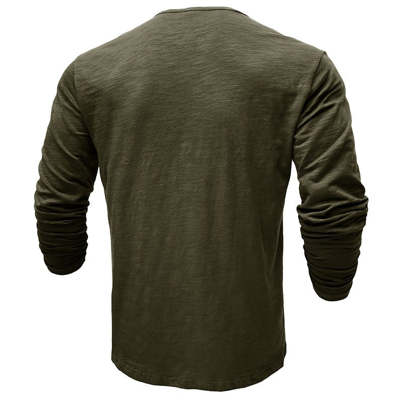 Axel | Men’s Long Sleeve Henley Shirt