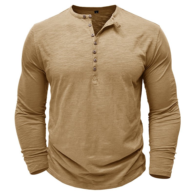 Axel | Men’s Long Sleeve Henley Shirt