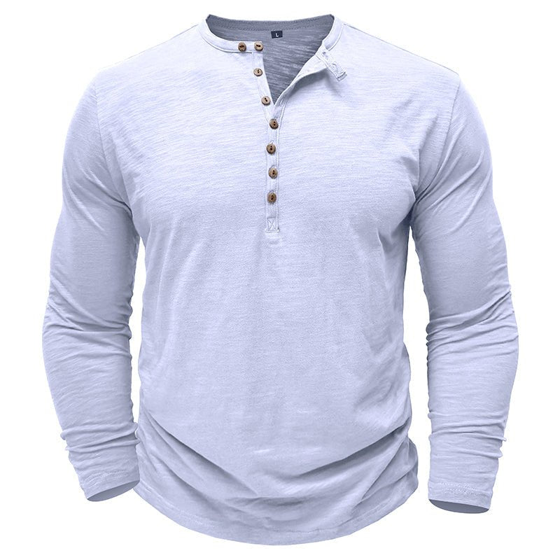 Axel | Men’s Long Sleeve Henley Shirt
