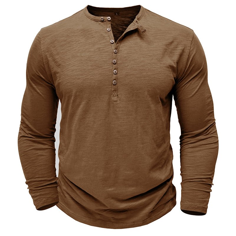 Axel | Men’s Long Sleeve Henley Shirt