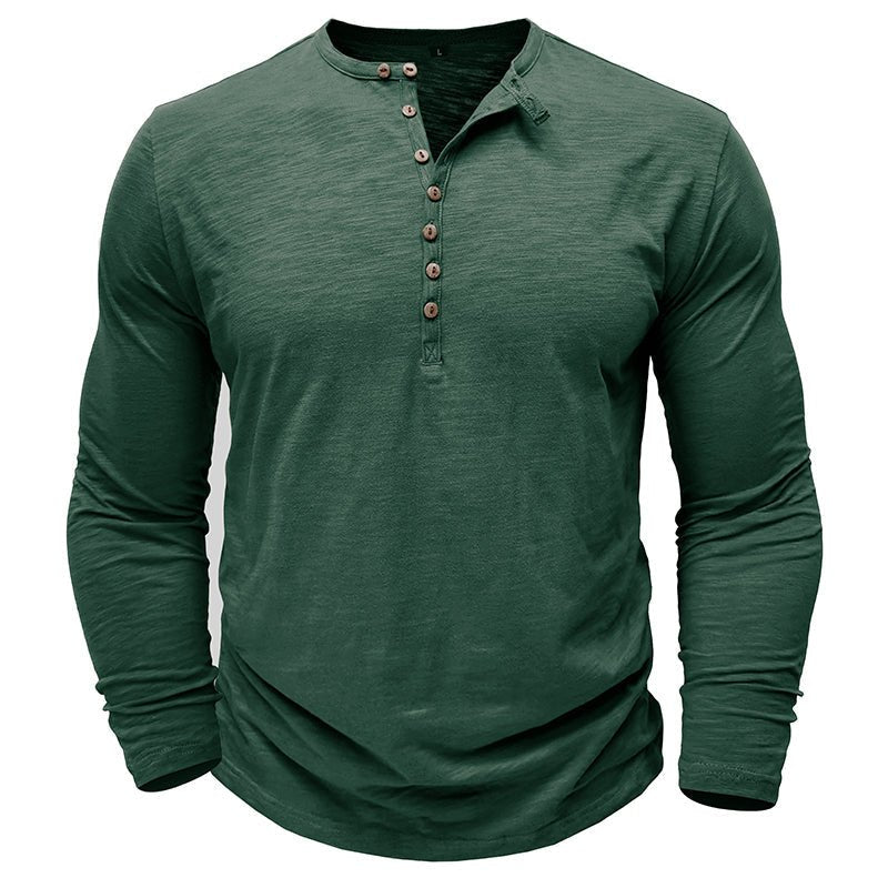 Axel | Men’s Long Sleeve Henley Shirt