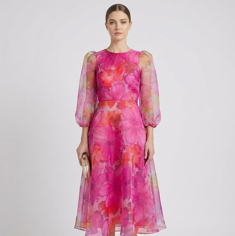 Fem | Formal Floral Wedding Guest Dress