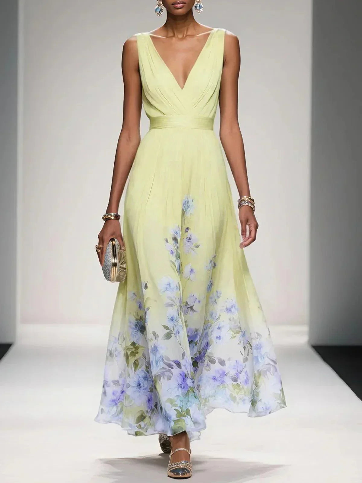 Iyah | Floral Print Wedding Guest Dress