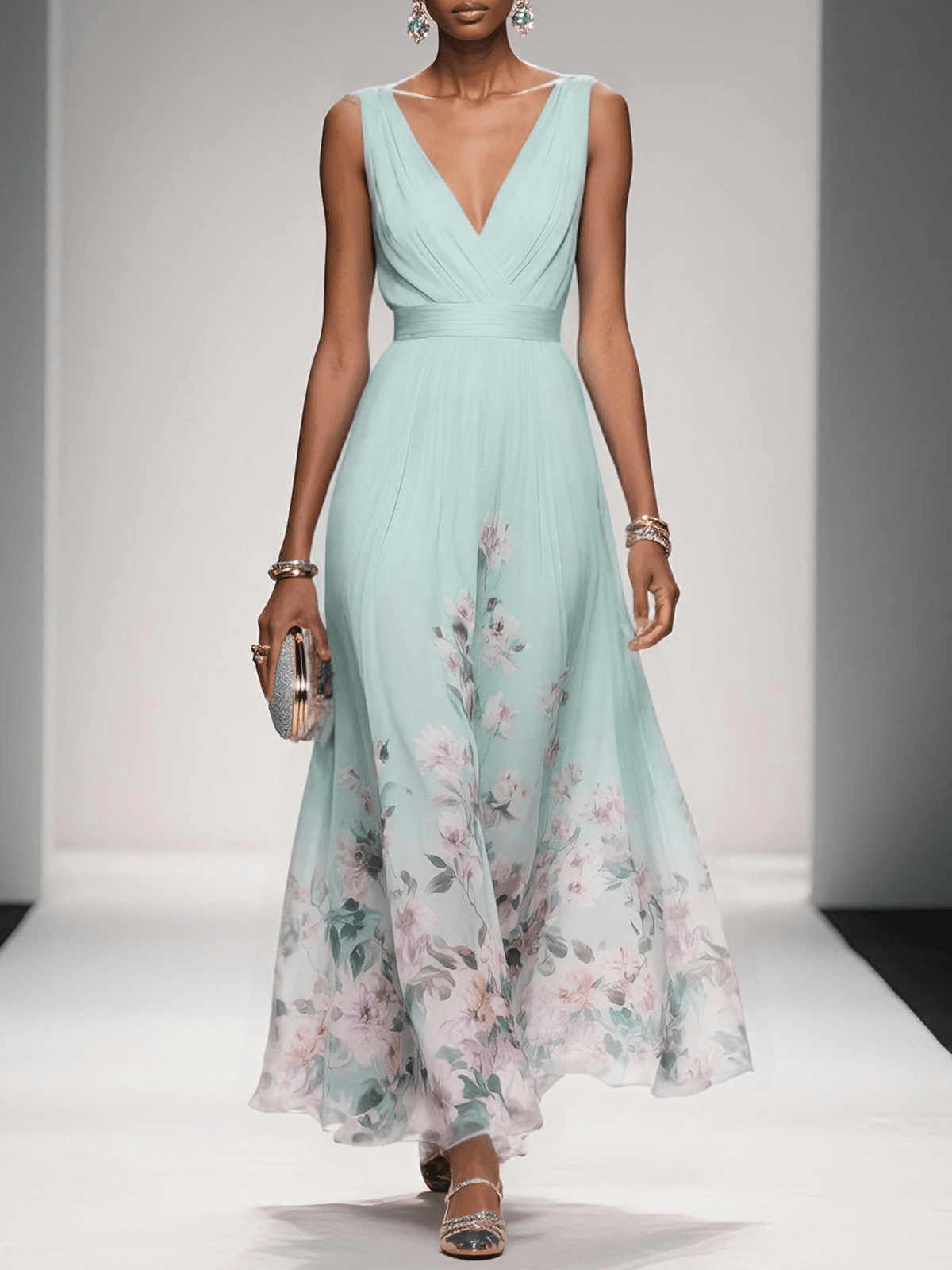 Iyah | Floral Print Wedding Guest Dress