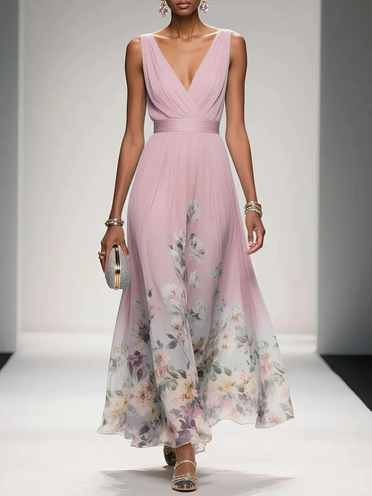 Iyah | Floral Print Wedding Guest Dress