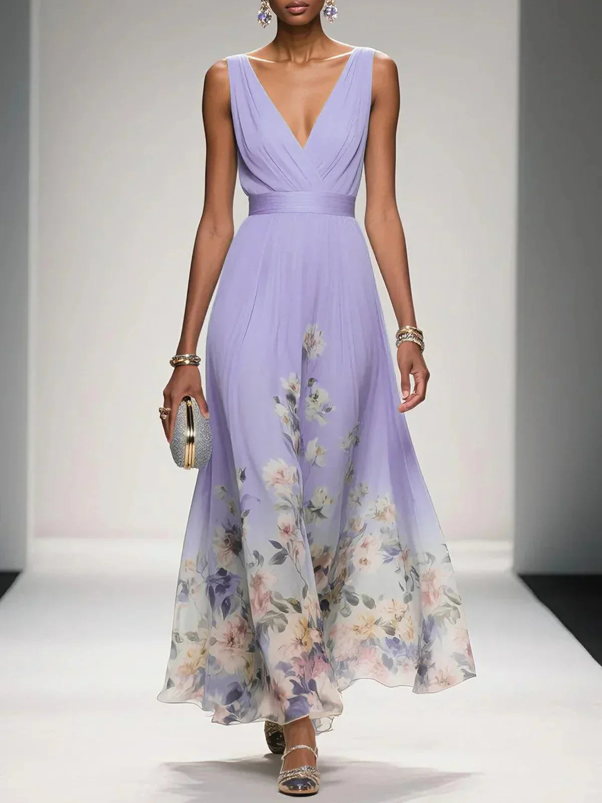 Iyah | Floral Print Wedding Guest Dress